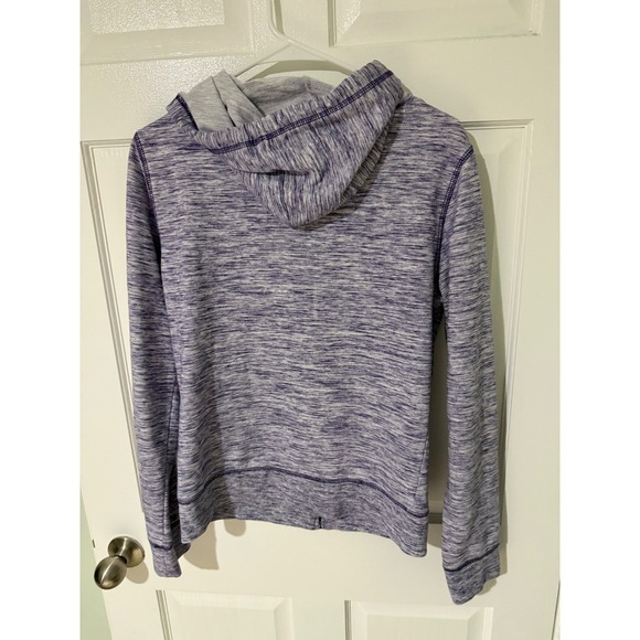 NFL Team Apparel Minnesota Vikings Purple Space Dye Full Zip Hoodie Women Medium - Picture 2 of 3